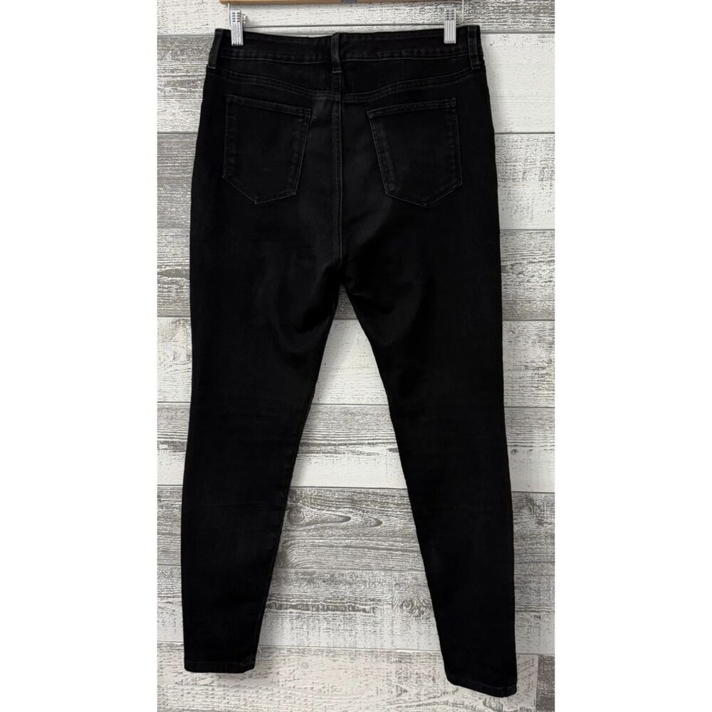 Style & Co Denim Skinny Jeans High Rise Black Women's Size 12 (Fit 32x29) - Picture 2 of 11